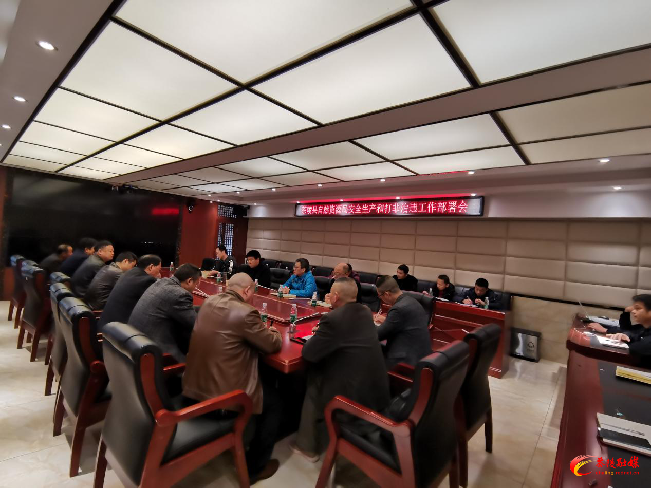 全面动员部署。茶陵县自然资源局召开安全生产和打非治违工作部署会，要求全力以赴做好安全生产工作。