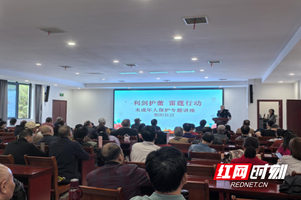 利剑护蕾 守护成长--朝阳社区开展未成年人保护专题讲座.png