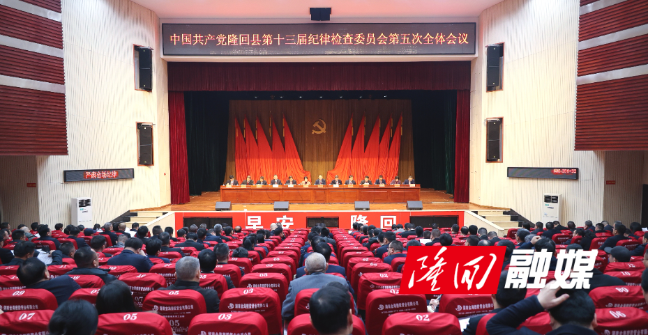 中国共产党隆回县第十三届纪委第五次全体会议召开(图1)