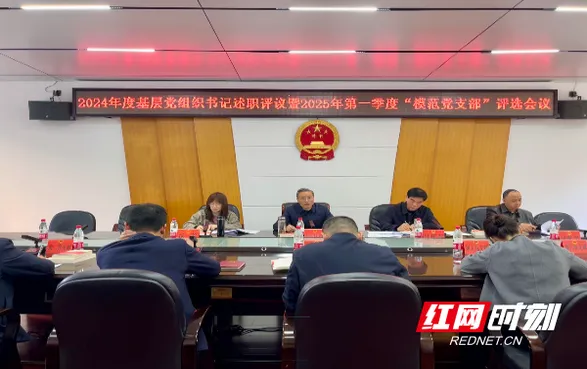 邵阳市人大常委会机关召开2024年度基层党组织书记述职评议暨2025年第一季度“模范党支部”评选会议