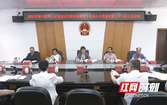 邵阳市人大常委会召开党组会议暨主任会议