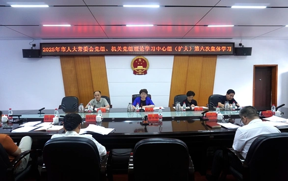 邵阳市人大常委会党组、机关党组理论学习中心组（扩大）举行2025年第六次集体学习