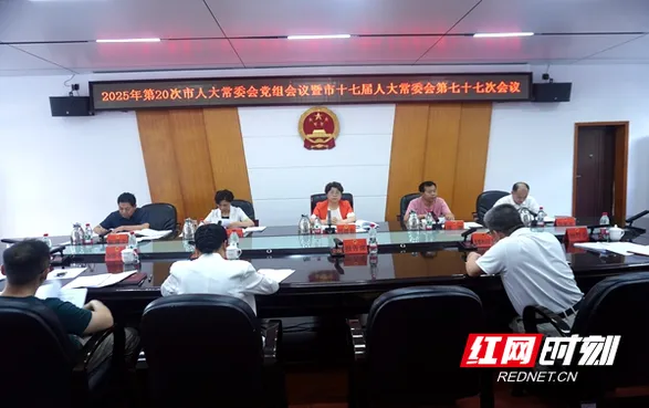 邵阳市人大常委会党组会议暨主任会议召开