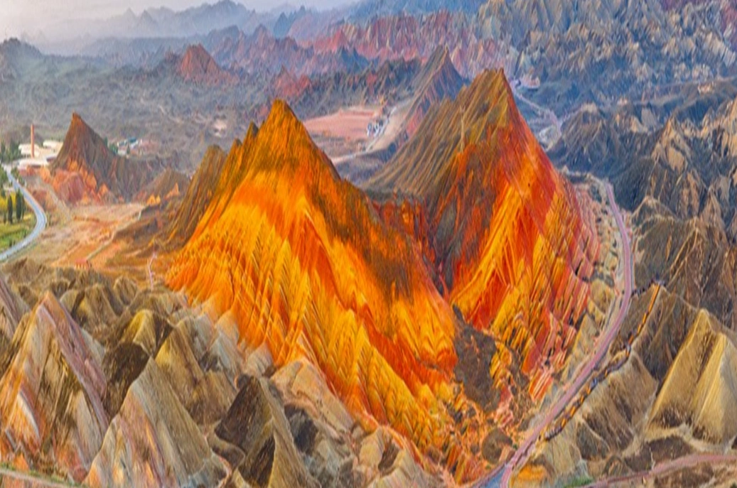 张掖丹霞 大地的艺术展