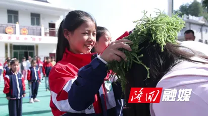 虎形山瑶族乡草原学校：新入职教师与山区学生共庆教师节