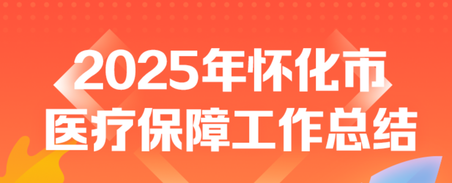 长图 | 保障升级 服务优化的这一年——2025年怀化市医疗保障工作总结