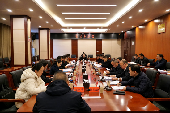 吴俞萍主持召开书记专题会