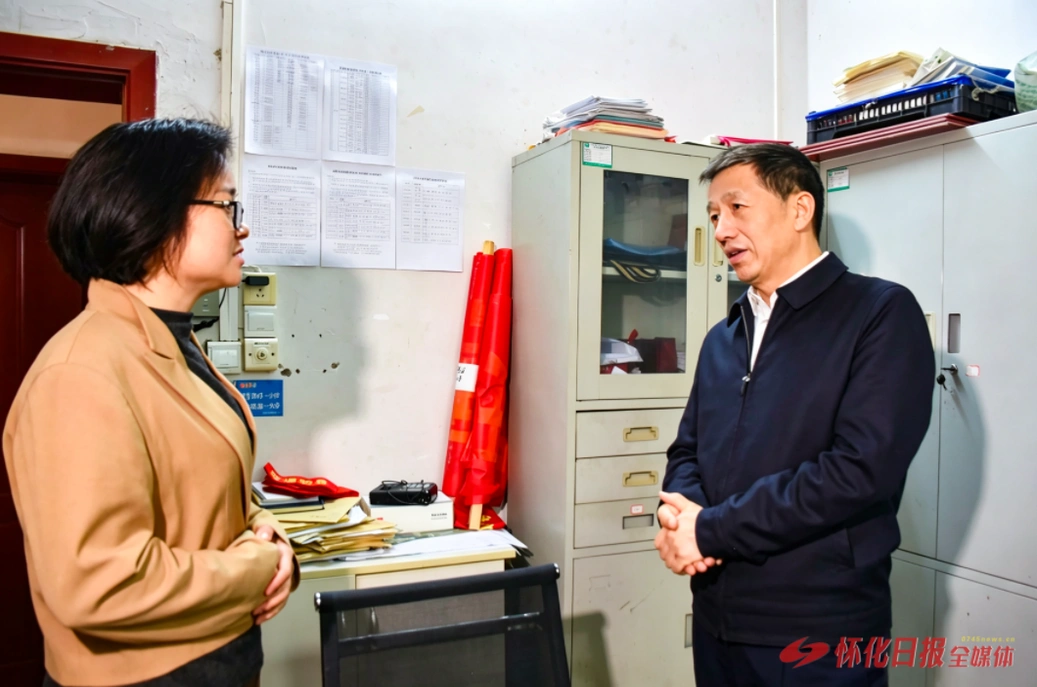 许忠建在会同乡镇检查督导工作