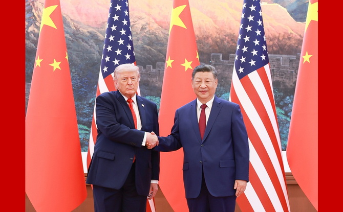 习近平同美国总统特朗普举行会谈