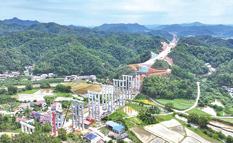 大道通浏丨浏江高速第二标段跑出建设加速度