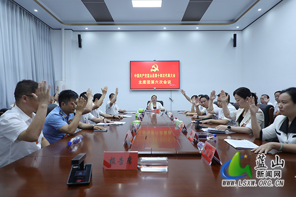 【聚焦党代会】中国共产党蓝山县第十四次代表大会召开主席团第六次会议.jpg 【聚焦党代会】中国共产党蓝山县第十四次代表大会召开主席团第六次会议.jpg