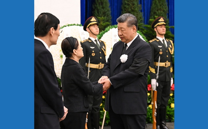 朱镕基同志遗体在京火化 习近平等到八宝山革命公墓送别