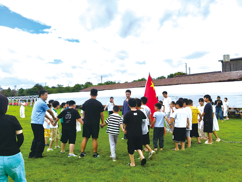 古港镇金园村：120名少年为家乡“打Call”