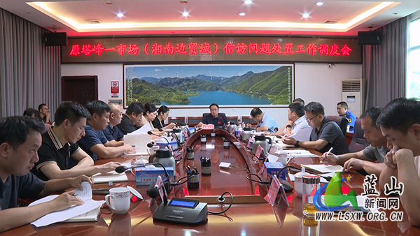 我县召开原塔峰一市场(湘南边贸城)信访问题处置工作调度会.jpg 我县召开原塔峰一市场(湘南边贸城)信访问题处置工作调度会.jpg