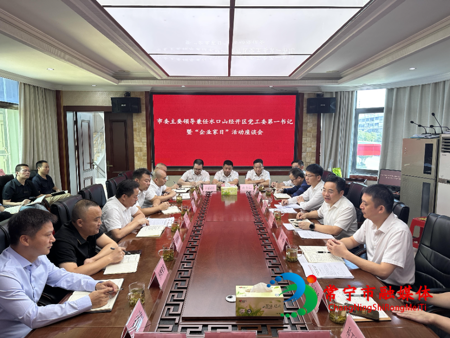 罗卫华兼任水口山经开区党工委第一书记并开展“企业家日”活动.jpg