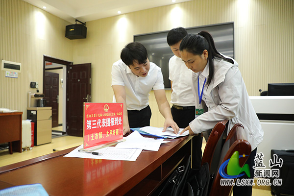 蓝山：肩负使命赴盛会传递心声献良策  县人大代表陆续向大会报到1.jpg
